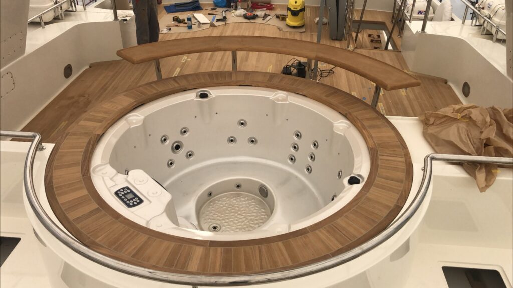 Yacht deck Jacuzzi repair 1