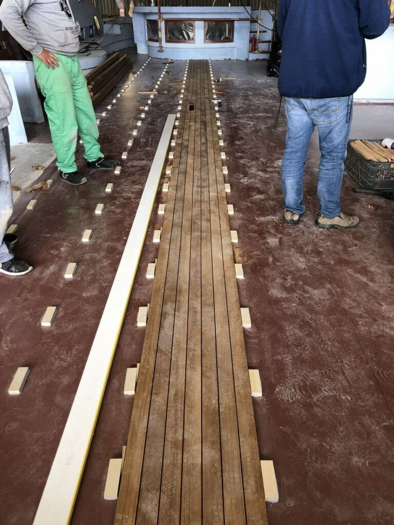 Yacht deck renovation 1