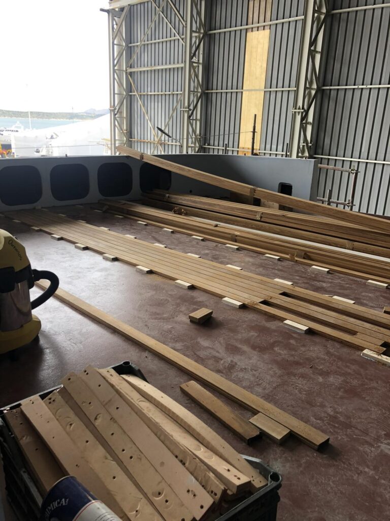 Yacht deck renovation 2