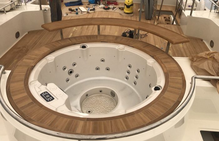 Yacht deck Jacuzzi repair 1